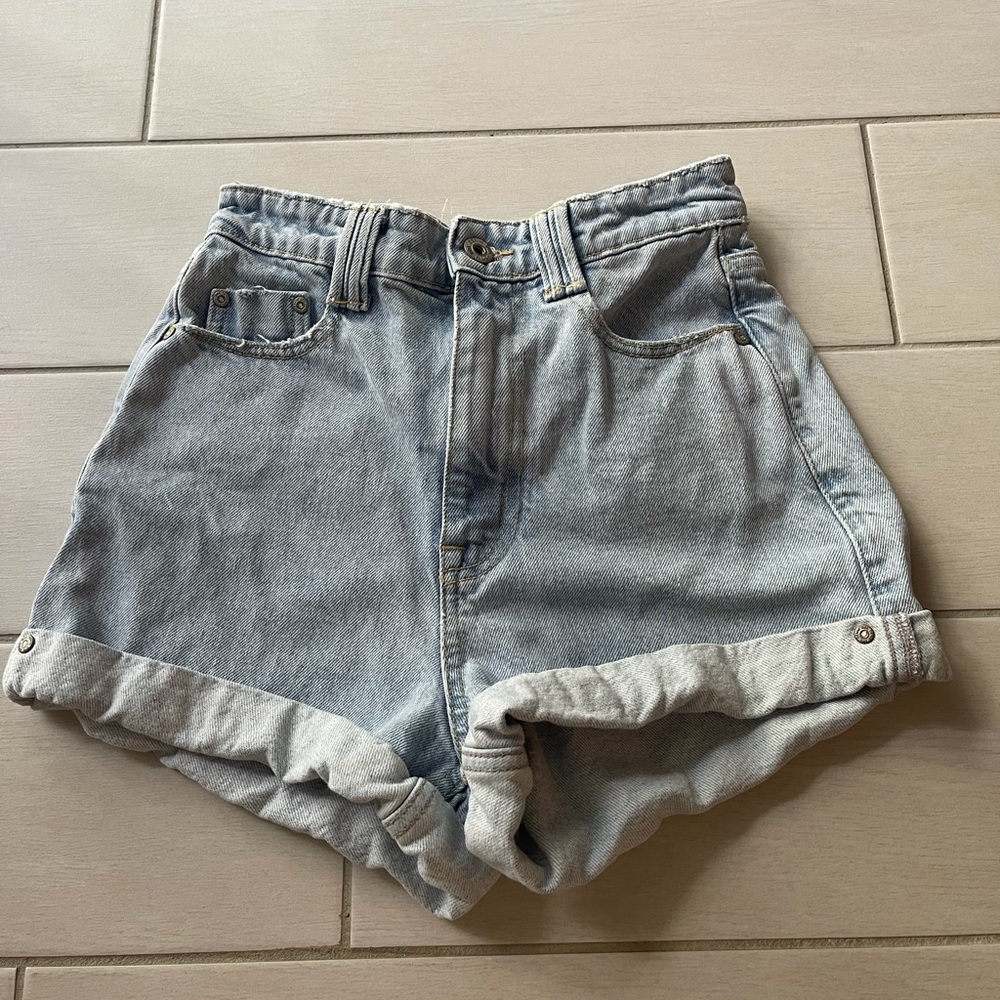 Zara High waisted denim shorts
